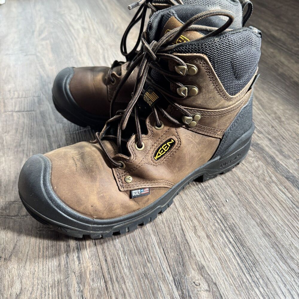 KEEN Utility Work Boots Mens Size 9.5D Independence 6in WP Soft Toe 1026489D